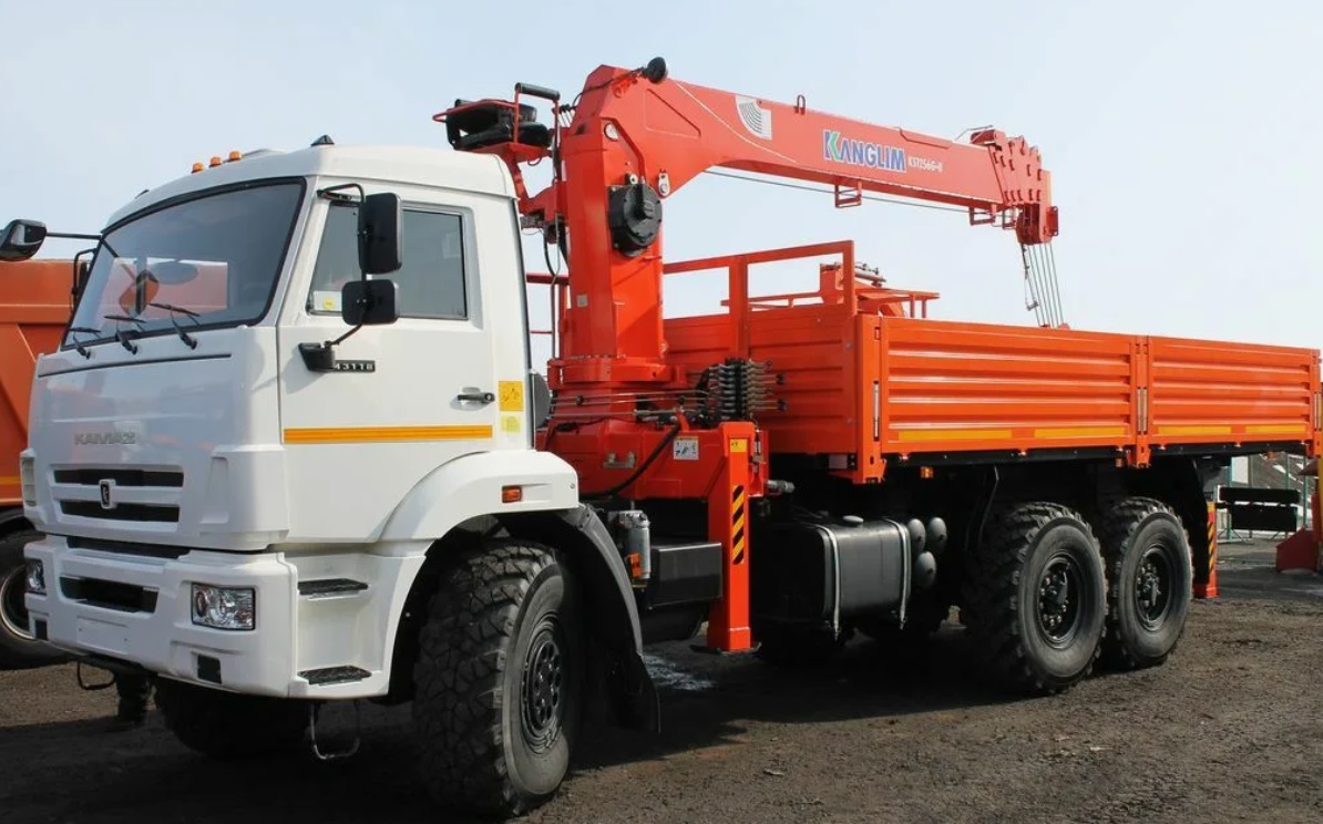 Бортовой автомобиль КАМАЗ 43118 с КМУ Kanglim KS 1256 Gll