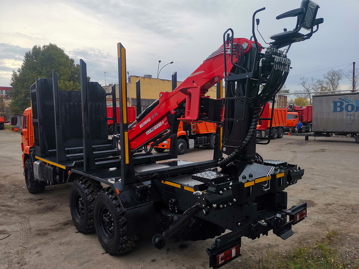 Сортиментовоз КАМАЗ 43118 с КМУ Велмаш ВМ10-74